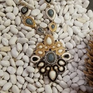 Grey Gold Black Necklace